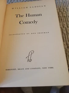 Die menschliche Komödie - William Saroyan (Hardcover, 1943) Erstausgabe  - Bild 1 von 7