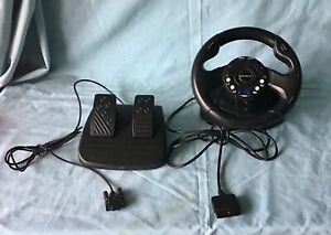 Sony Playstation 2 / PS2 / 4gamers PS2 Steering Wheel & Pedals / Tested