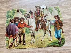 1880's BUFFALO BILL’S WILD WEST DIE CUT VICTORIAN CARD W. F. Cody RARE - Bild 1 von 3