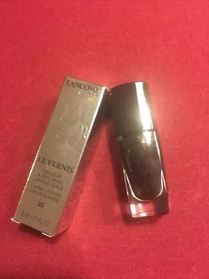 LANCOME LE VERNIS Divine Lasting Nail Color # 23 Noir 0.21 OZ Nuevo Foto 1 de 3