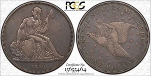 1836 GOBRECHT $1 PCGS PR20 Original Coin Align Proof Gold Shield Seated Dollar - Picture 1 of 7