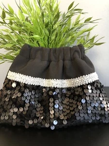 Steigbügelschoner schwarz Softshell mit Pailletten Handmade NEU - Bild 1 von 4