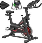 Exercise Bikes Stationary, Indoor Cycling Bike for Home Cardio Gym,Wo