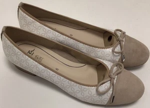 Ara Women's Velour Model Ballet Flats US Shoe Size 8.5 In Nude Sand - Picture 1 of 4