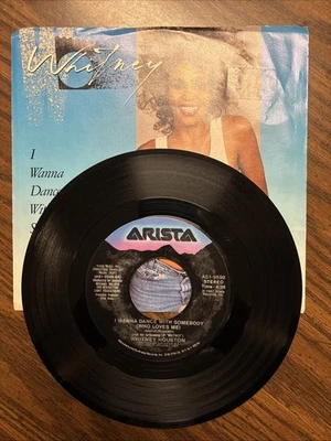 Whitney Houston - I Wanna Dance With Somebody 45 with Picture Sleeve NICE - Image 1 of 4