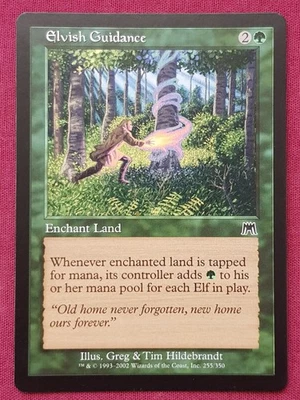 Magic The Gathering ONSLAUGHT ELVISH GUIDANCE green card MTG - Image 1 of 2