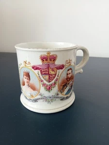 Coronation King George V 1911 Mug Longbenton Parish CWS Longton Labour and Wait - Picture 1 of 5