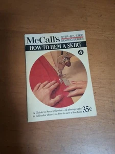 McCall's How To Hem A Skirt Step-by-Step Series #4 Guide to Smart Sewing 1967 - Picture 1 of 5