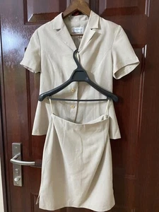 Ladies 2 piece suit dress summer fabric is thin gray - Bild 1 von 8