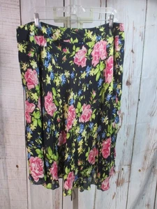 JONES NEW YORK 16 W 100% Silk Floral a-line Skirt - Picture 1 of 5