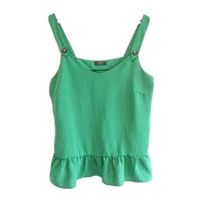 Top sin mangas Papaya para mujer, verde, talla 16, ropa de diseñador para mujer  Foto 1 de 2