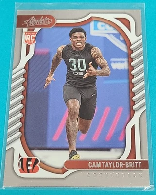 2022 Absolute Retail RC #150 Cam Taylor-Britt Cin Bengals FOOTBALL Card F7 - Image 1 of 2