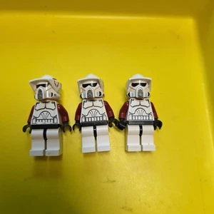 Lot Of 3 LEGO Star Wars Clone Arf Trooper Rancar Minifigure 9488 - Picture 1 of 5