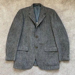 Blazer Vaughn Harris Tweed 100% Virgen Escocesa 3 Botones Lana Chaqueta Tweed Lana - Imagen 1 de 12