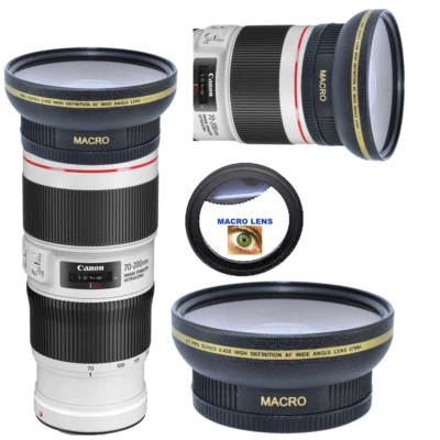ULTRA WIDE ANGLE MACRO HD 16K LENS FOR  Canon EF 70-200mm f/4L IS II USM Lens - Image 1 of 2