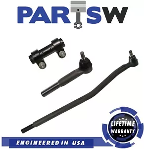 3 pc Inner Tie Rod Drag Link Kit Fits Ford Excursion F-250 F-350 Super Duty - Picture 1 of 6