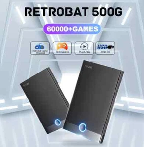 Kinhank Retrobat Super Console X 500GB HDD 60000+ SPIELE/PC/WINDOWS Plug & Play