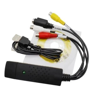 USB 2.0 Audio Video VHS to DVD VCR PC HDD Converter Adapter Digital Capture E4S4 - Afbeelding 1 van 13