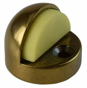 "Tope de puerta cúpula de piso de latón macizo de 1,5"" de perfil de gran altura latón antiguo PBH3014-AB" - Imagen 1 de 1