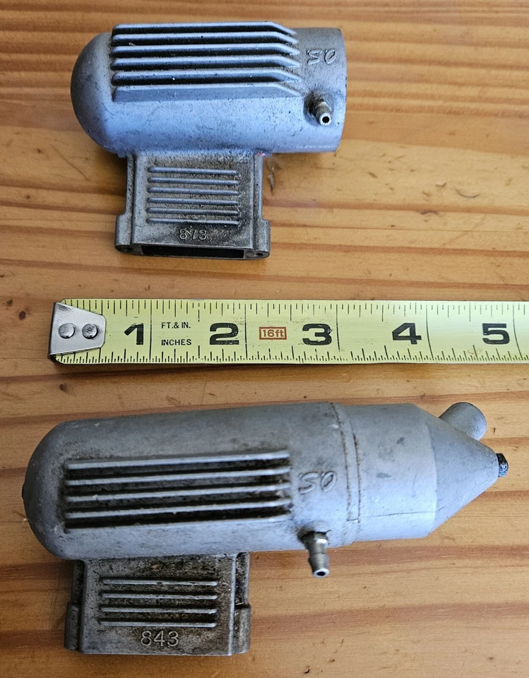OS 843 Complete Muffler & 873 Incomplete Rc Engines Lot Of 2 Pieces ATRC - Image 1 of 4