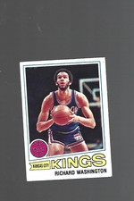 1977-78 TOPPS BASKETBALL CARD-#78-RICHARD WASHINGTON ROOKIE CARD-EX