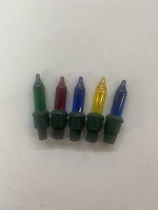 5x replacement 2.5v 0.25w christmas xmas Light lamps fairy Bulbs multi coloured - Picture 1 of 3