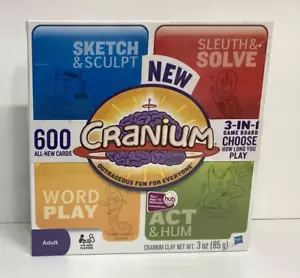 NEW Cranium 3 In 1 Board Game 600 New Cards 4 + Adult Players - Picture 1 of 3