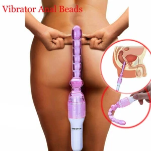 Anal Sex-toys for Women Men Couple Vibrating Butt Plug Beads Adult Toy Massager - Picture 1 of 15