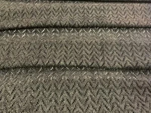 42" Wide Four Way Stretch Black Knit Geometric Chevron Lace Fabric - Picture 1 of 2