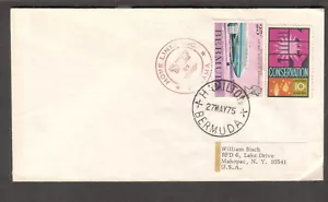 1975 cover Hamilton Bermuda cancel Home Lines passenger ship SS Doric - Picture 1 of 1