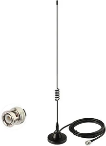 HF VHF UHF Ham Radio Antenna Magnetic Base BNC Male for Mobile Radio Scanner  - Picture 1 of 9