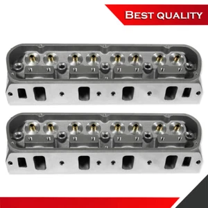 2PCS Bare Aluminum Cylinder Heads Suits Ford Small Block 289 302 351W 5.0L V8 - Bild 1 von 7