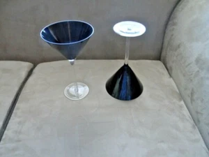 Essentials Black Tie Martini Cocktail Gläser Swirl 2er Set  - Bild 1 von 6