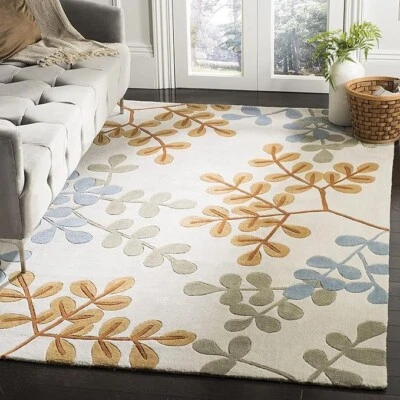 Handmade Traditional Premium Wool Area Rug for Living Room Bedroom and Hall Room - Image 1 of 4