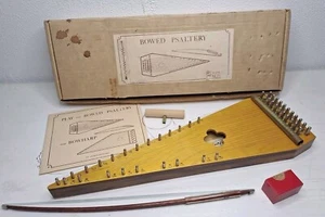 Bowed Psaltery 22 String Instrument Kelhorn Corporation Kelischek Vintage Sopran - Picture 1 of 13