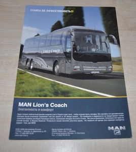 Folleto de autobús MAN Lion's Coach R07 R08 folleto RU - Imagen 1 de 2