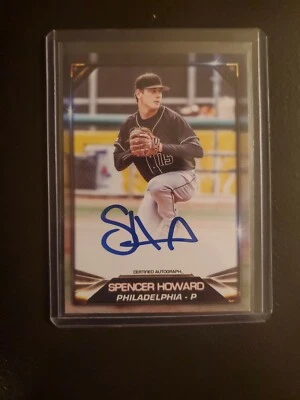 (1) 2019 Blowout Black AUTO SPENCER HOWARD "Test Run" /97 Phillies (Certified) - Image 1 of 2