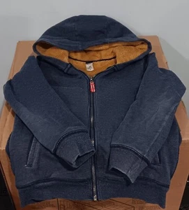 Carter's Kid Athletic Cozy Blue Hooded Zip-Up Sweatshirt Size 12 - Picture 1 of 1