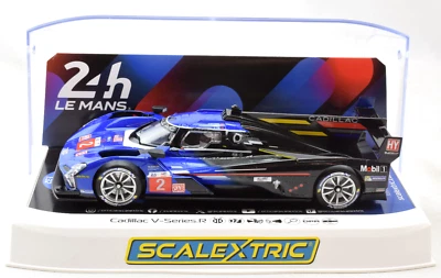 Scalextric Cadillac V-Series.R -'23 24h LeMans DPR W/ Lights 1/32 Slot Car C4512 - Image 1 of 3