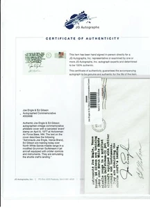 NASA Astronauts JOE ENGLE (Space Shuttle) ED GIBSON (Skylab) Signed Cover COA ! - Picture 1 of 3