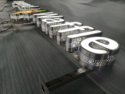 sign metal, sign shop sign, metal business sign, channel letters, store signage - Image 1 of 4