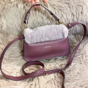 IACUCCI Handbag Shoulder Tote Bag Purse in Purple USED Good Condition - Picture 1 of 11