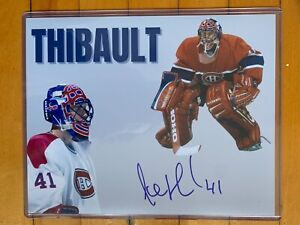Jocelyn Thibault AUTOGRAPHED 8x10 Photo - Montreal Canadiens