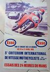affiche originale  essai 24 heures du mans 1965, Poster test 24h00 du Mans 1965