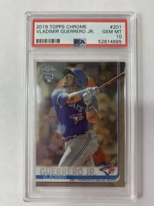2019 Topps Chrome Vladimir Guerrero Jr  #201 Rookie RC PSA 10 GEM - Picture 1 of 2