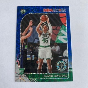 2019-20 Panini Hoops Premium Stock Romeo Langford /99 Blue Laser Prizm #211 RC