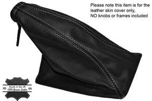 Polaina freno de mano de cuero puntada blanca para Toyota Land Cruiser LJ70 1984-1990 - Imagen 1 de 3
