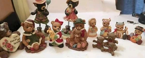 13 Piece Festive Bear Figurines Collection - Picture 1 of 4