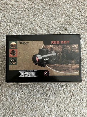 mira telescópica de rifle mira laser ponto vermelho - Imagem 1 de 4