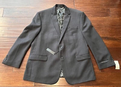 Van Heusen Studio Gray 2 Button 4 Pocket Mens 46 Suit Jacket Sport Coat Blazer - Image 1 of 4